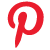 Pinterest Logo White